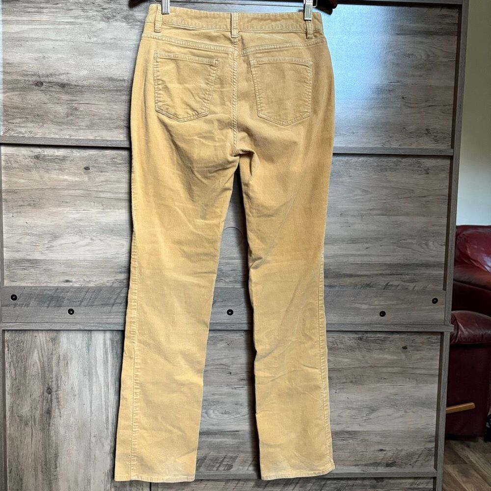 Talbots 4 Yellow Corduroy Heritage Pants Fall Luxury Boho Hippie Preppy Boardwal - Picture 2 of 9